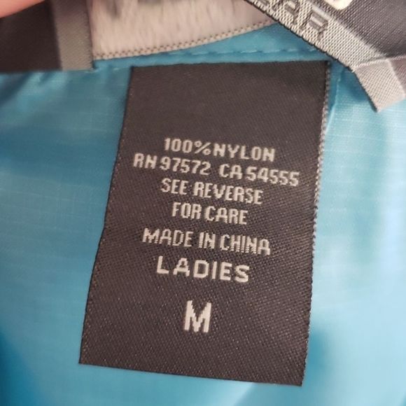 NWT 💕Landway Blue Zip Up Windbreaker Rain Jacket - Picture 15 of 15